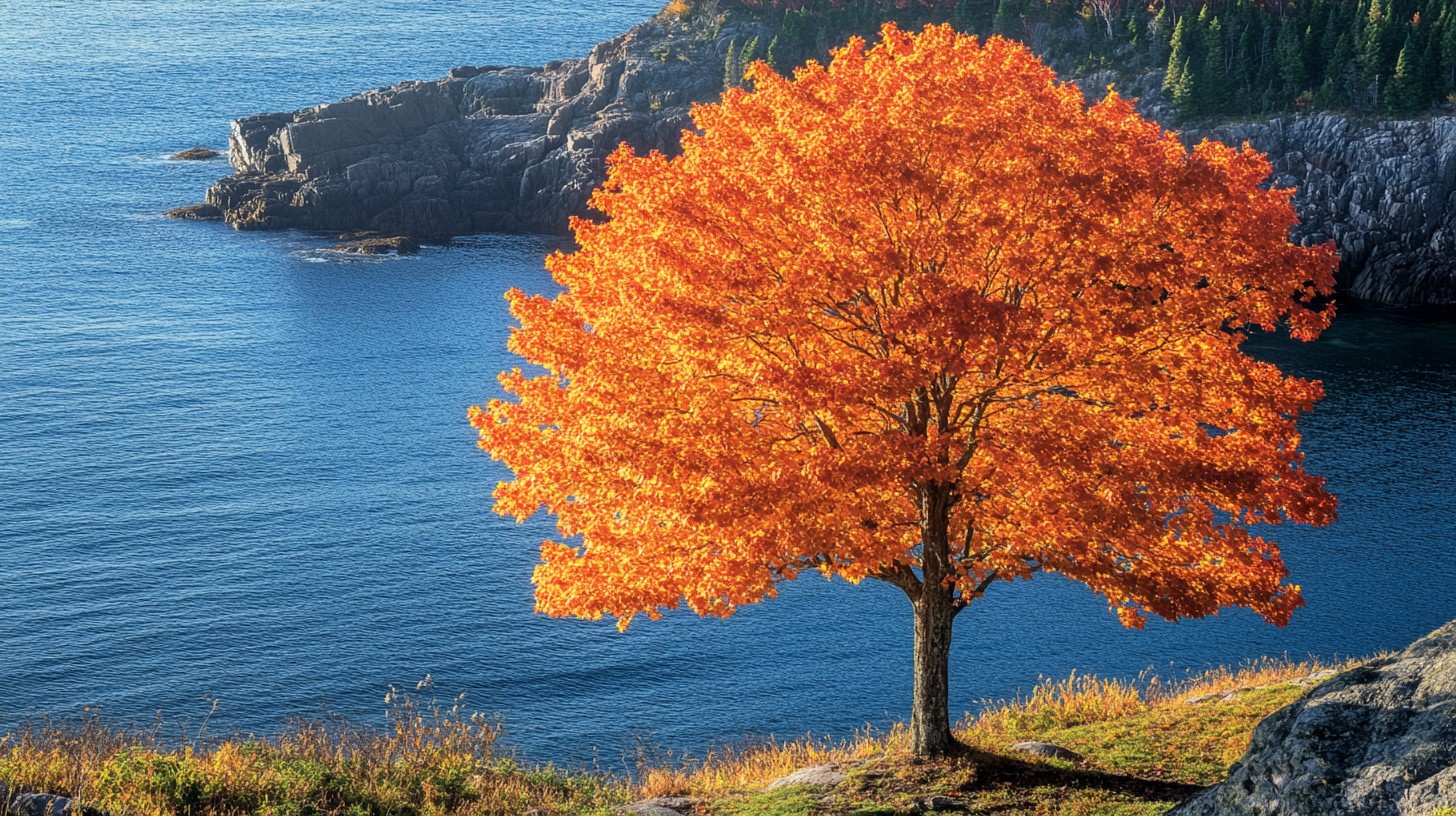Free Autumn coastal tree Image - Autumn, Tree, Coast | Download at ...
