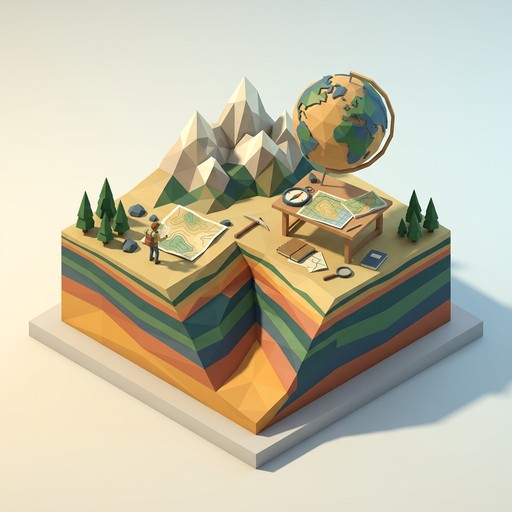 Isometric Rocks Diorama Free Climbing Progression Diorama Image - Climbing, Mountaineering ...