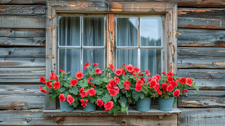 Free Blooming Window Charm Image - Window, Flowers, Stone | Download at ...