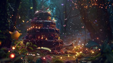 Free Enchanted Forest Cake Image - Enchanted, Forest, Cake | Download ...