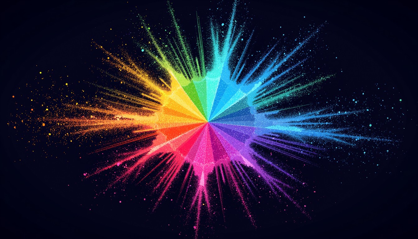 Explosion Event Colorized Free Vibrant Color Explosion Image - Colorful, Explosion, Rainbow ...