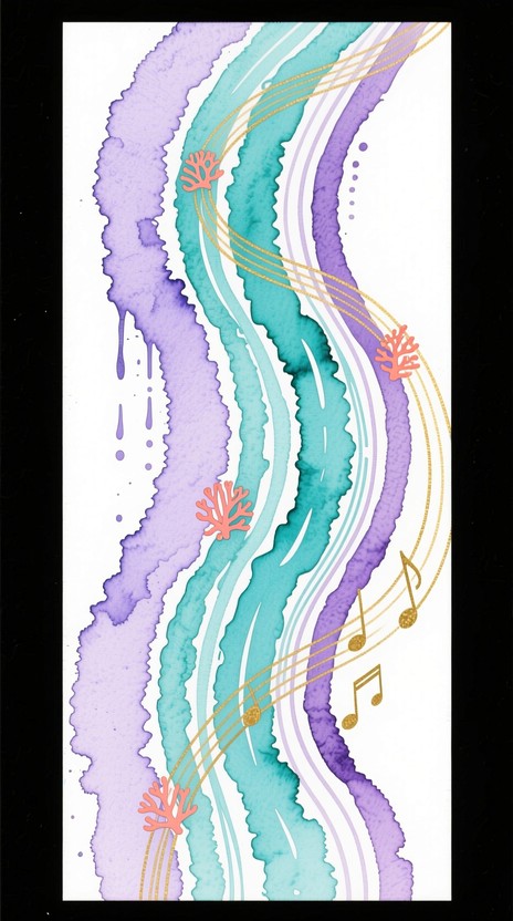 Flowing Rythm Painting Examples Free Flowing Watercolor Rhythm Image - Watercolor, Abstract, Minimal ...