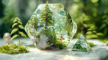 Free Enchanted Forest Sphere Image - Crystal, Forest, Sunlight ...