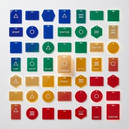 Free Color Coded Badges Image - Badges, Identification, Colorful ...