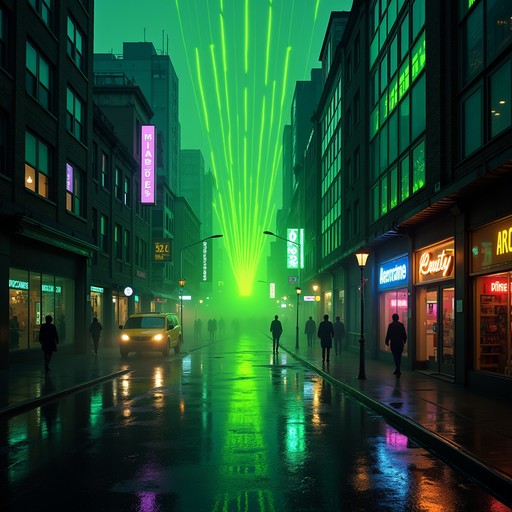 Free Neon Rain City Image | Download at StockCake