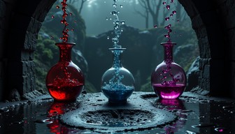 Free Mystical Potion Trio Image - Potions, Magical, Glowing | Download ...