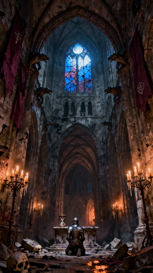 Free Knight Prays Alone Image - Cathedral, Knight, Gothic | Download at ...