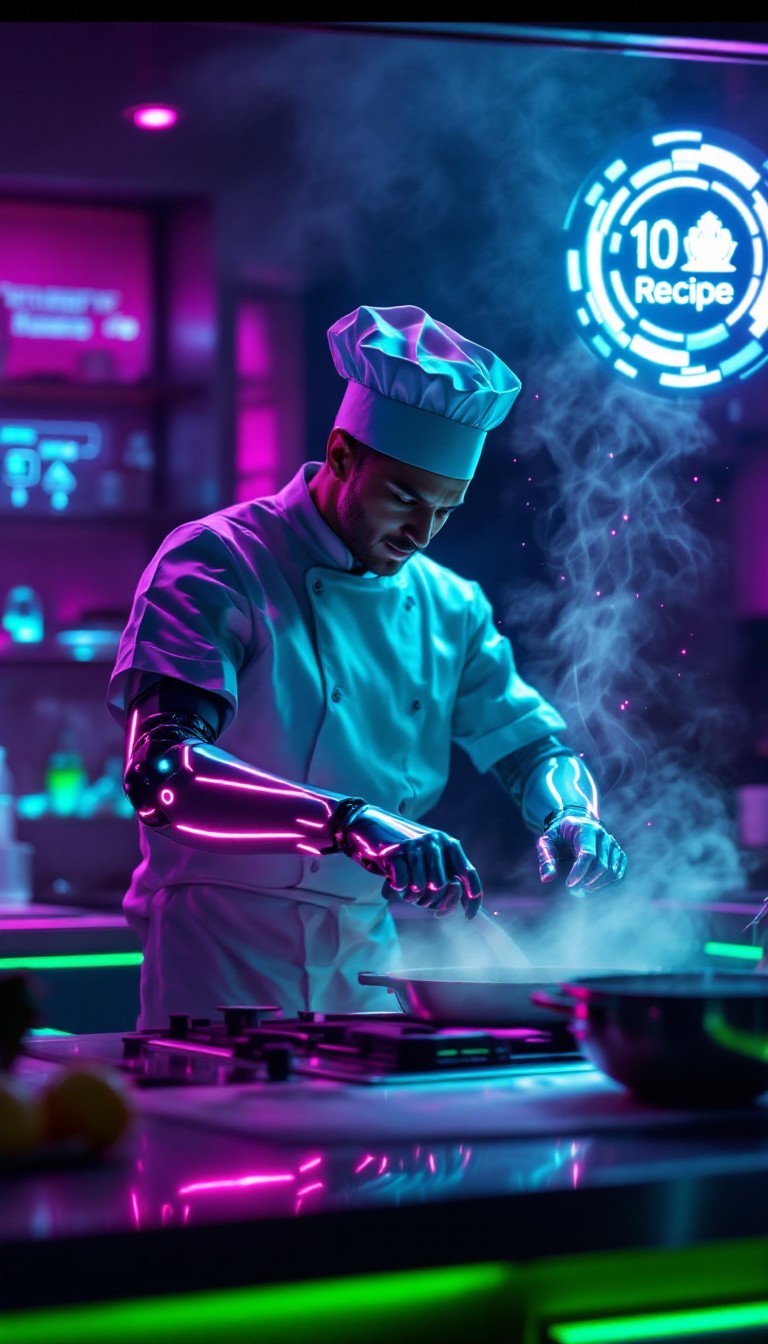 Free Cyberpunk Kitchen Master Image - Cyberpunk, Chef, Neon | Download ...