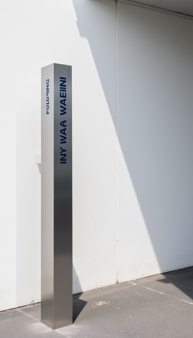 Free Sleek Directional Column Image - Wayfinding, Directional, Aluminum | Download at StockCake