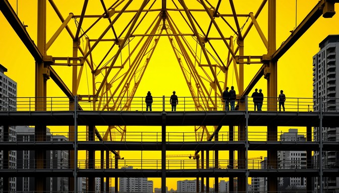 Frameworks Yellow Free Industrial Yellow Geometry Image - Yellow, Scaffolding ...