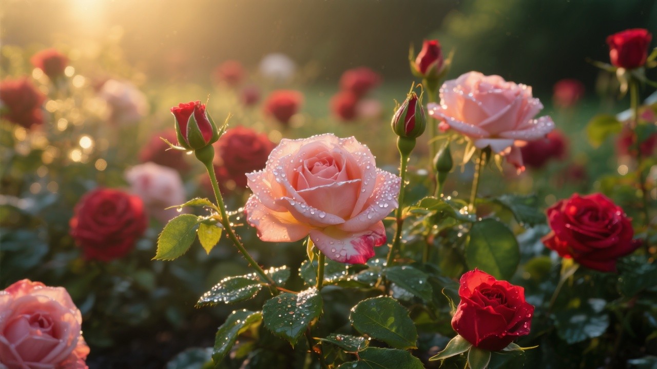 Primetime Roses Free Golden Hour Roses Photo - Roses, Garden, Sunset | Download at ...