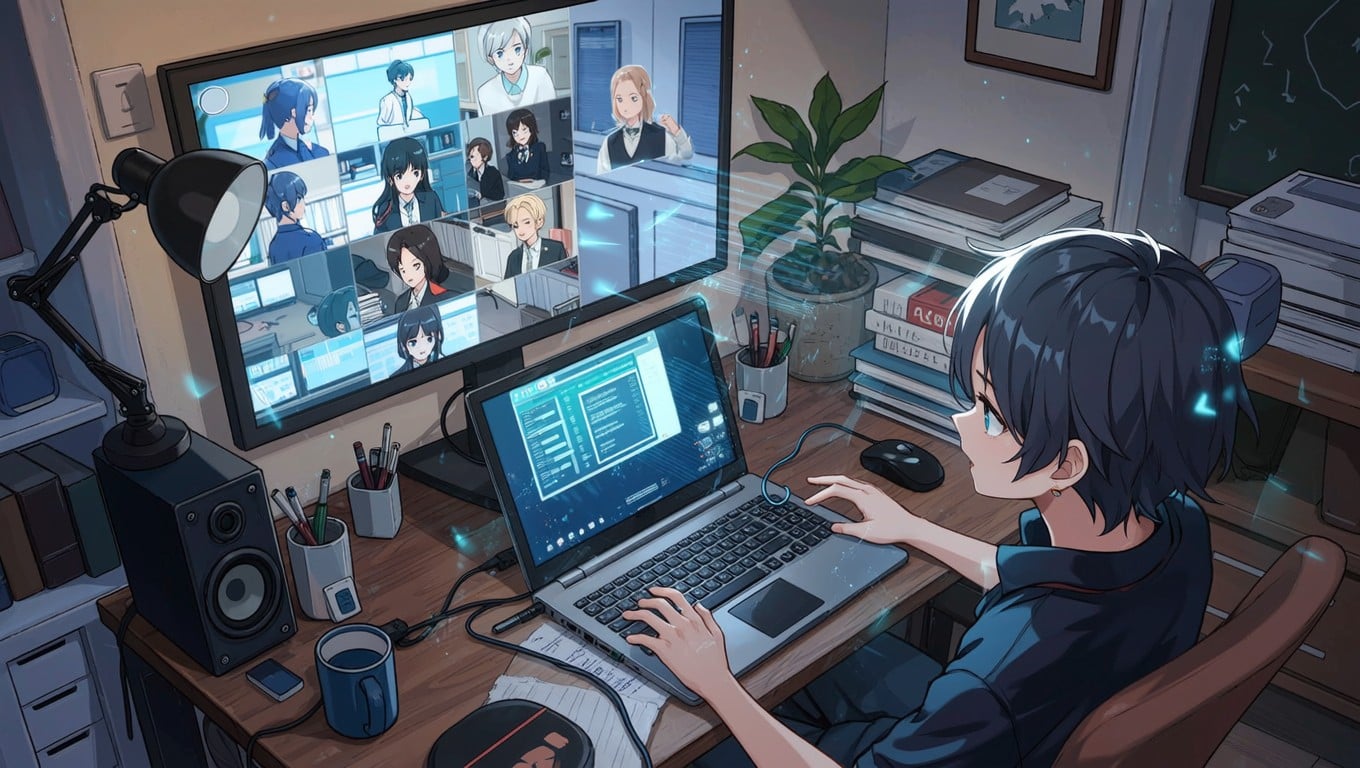 Free Virtual Learning Focus Image - Anime, Student, Learning | Download at  StockCake