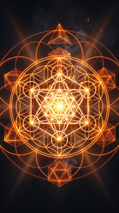 Free Burning Sacred Cube Image - Cube, Fire, Geometric | Download at ...