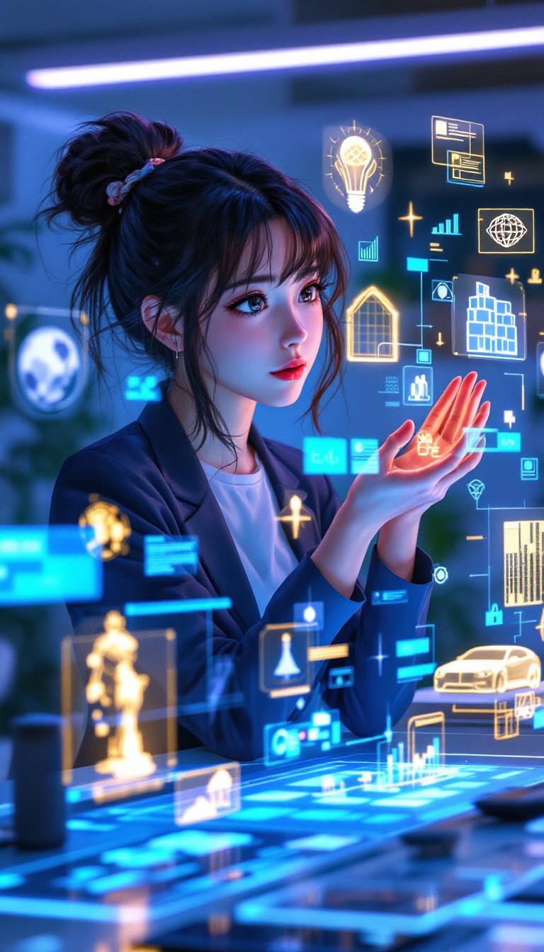 Free Future Tech Designer Image - Cyberpunk, Holographic, Futuristic ...