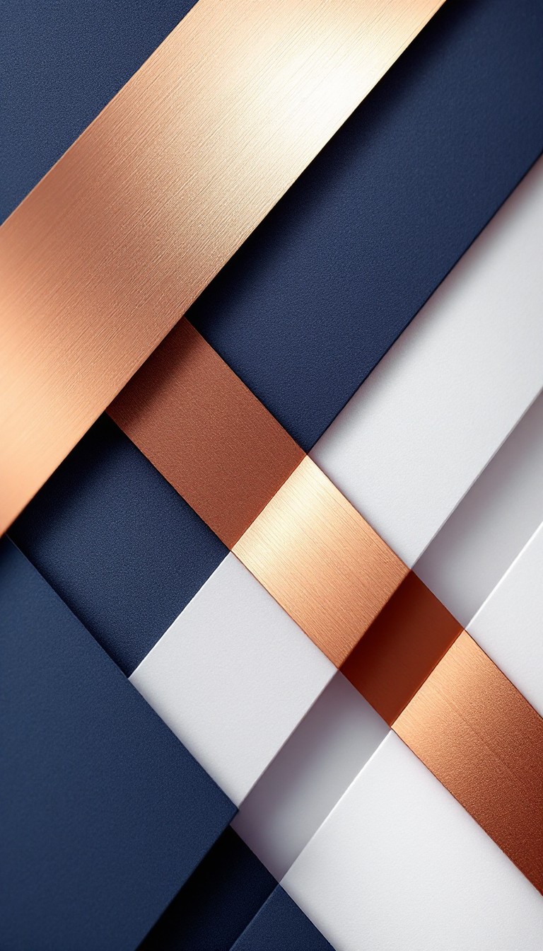 Free Geometric Copper Layers Image - Geometric, Copper, Navy | Download ...
