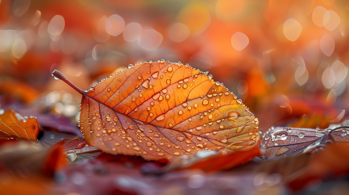 Free Autumn Leaf Dew Image - Autumn, Leaf, Dew | Download at StockCake