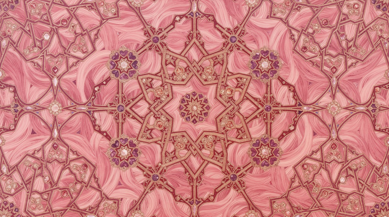 Free Pink Sacred Geometry Image - Islamic, Geometric, Pattern ...