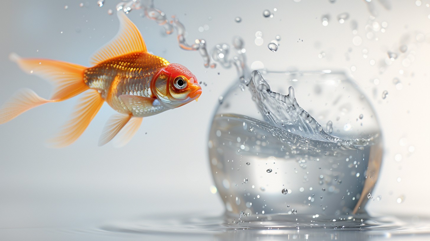 Free Goldfish Leaping Action Image - Goldfish, Leaping, Water ...