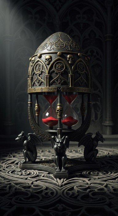 Timer Design Goth Free Gothic Time Keeper Image - Hourglass, Gothic, Timepiece | Download ...