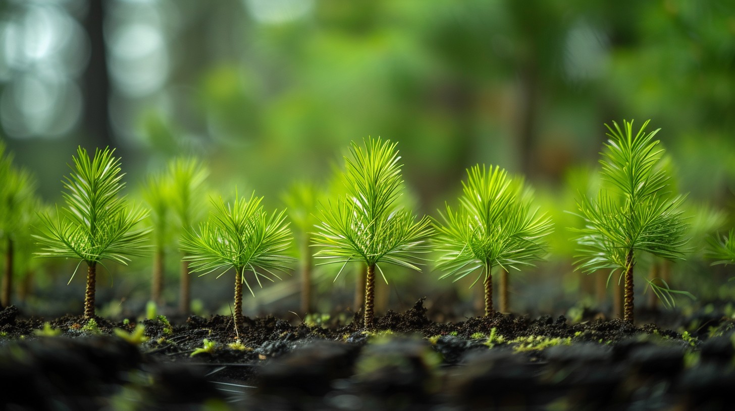 Download Saplings in Forest Image - Green, Saplings, Forest | StockCake