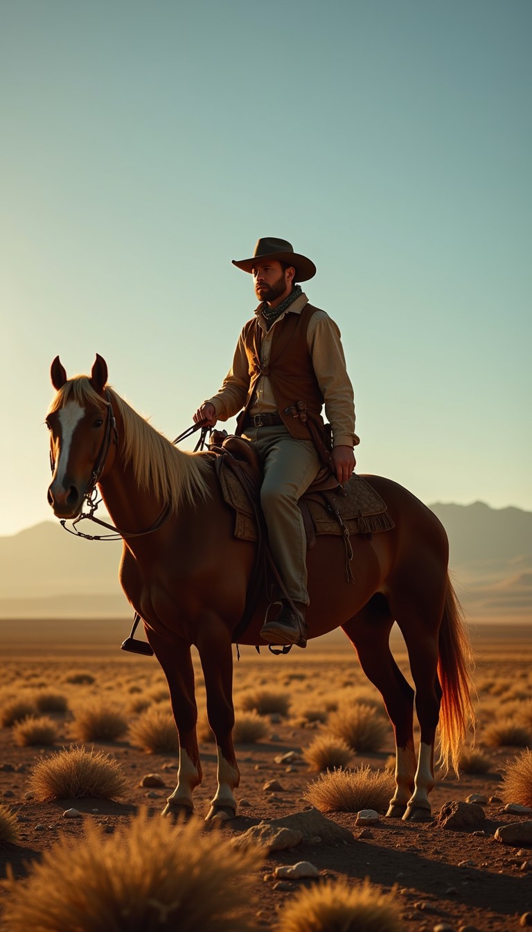 Free Lone Desert Rider Image - Western, Horseman, Desert | Download at ...