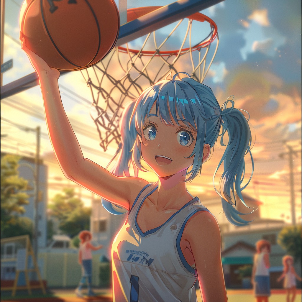 Free Basketball Anime Girl Image - Animated, Basketball, Court ...