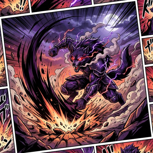 Free Shadow Wolf Unleashed Image - Wolf, Warrior, Anime | Download at ...