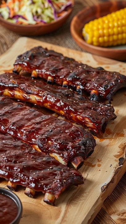 Download Outdoor Barbecue Feast Image - Barbecue, Ribs, Salads | StockCake