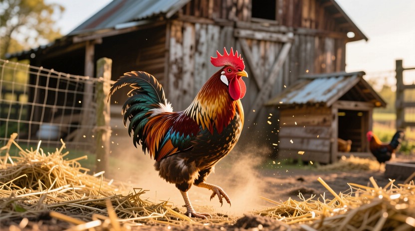 Free Golden Barnyard Morning Image - Rooster, Farm, Barnyard | Download ...