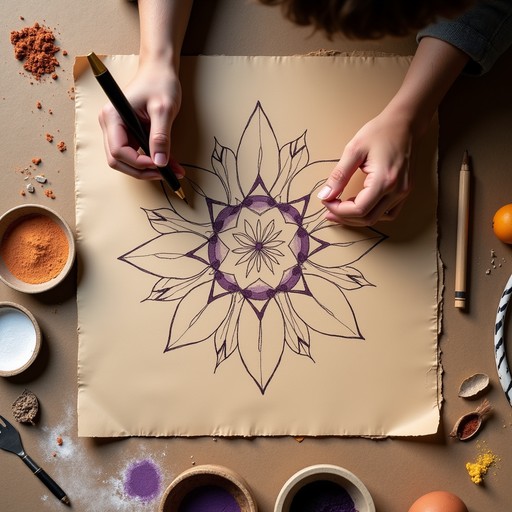 Geometric Handcraft Free Handcrafted Sacred Geometry Image - Mandala, Geometric, Symmetry ...