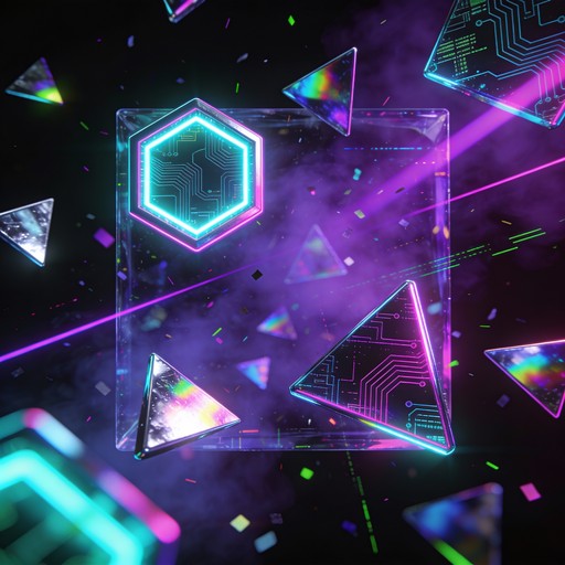 Free Neon Cyberpunk Celebration Image - Cyberpunk, Neon, Confetti ...