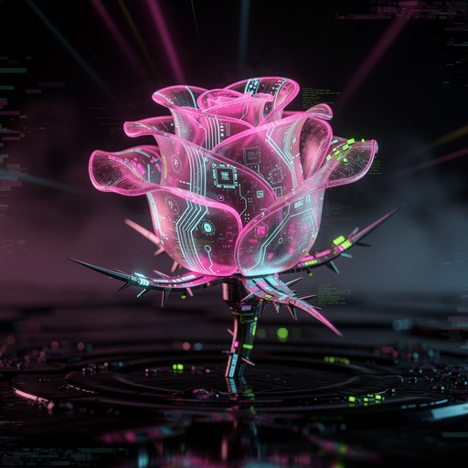 Free Neon Cyberpunk Rose Image - Cyberpunk, Neon, Rose | Download at ...