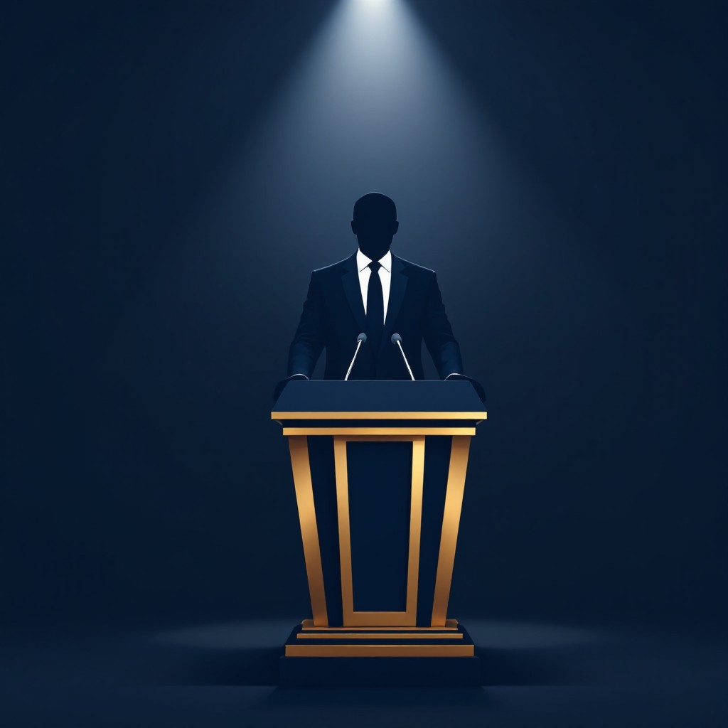 Leader Spotlight Slide Example Free Leadership in Spotlight Image - Leadership, Podium, Spotlight ...