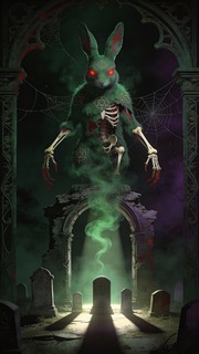 Download Emerald Rabbit Nightmare Image - Rabbit, Bunny, Creature