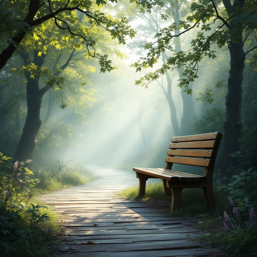 Forest With Bench Free Serene Forest Bench Image - Forest, Sunlight, Bench | Download at ...