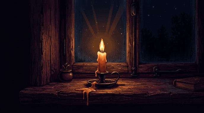 Free Glowing Gothic Candle Image - Pixel, Candle, Gothic | Download at ...