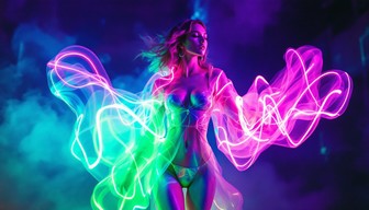 Free Neon Light Dance Image - Cyberpunk, Neon, Holographic | Download ...