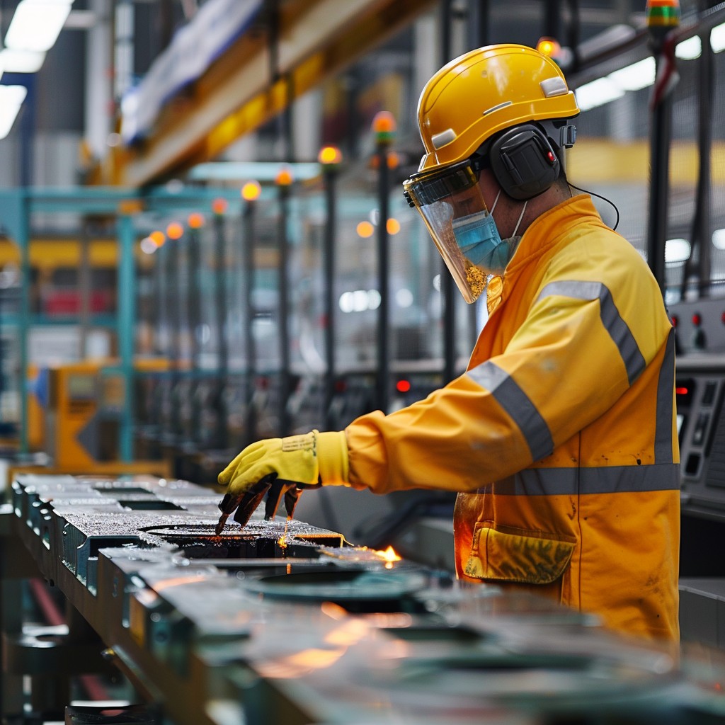 Manufacturing Factory Operative Free Factory Worker Operating Image - Factory, Worker, Industrial ...
