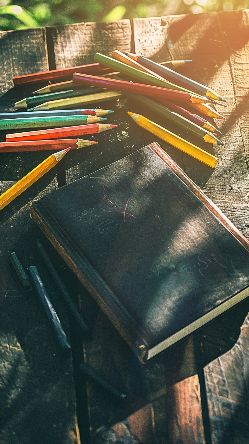 Free Creative Study Setup Image - Pencils, Notebook, Creativity ...
