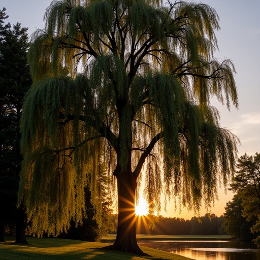 Free Weeping Willow Dreams Image - Willow, Misty, Dawn | Download at ...