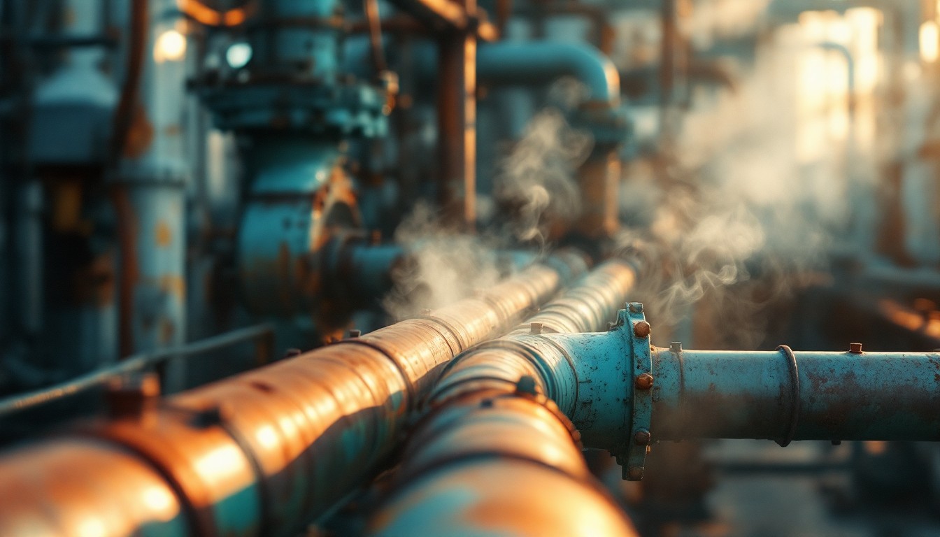 Copper Steam Line Free Steaming Copper Pipes Photo - Industrial, Copper, Pipes | Download ...
