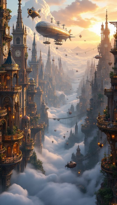 Download Steampunk Circus City Stock Images for Free | StockCake