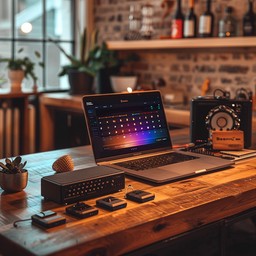 Free Cozy workspace setup Image - Workspace, Laptop, Coding | Download ...