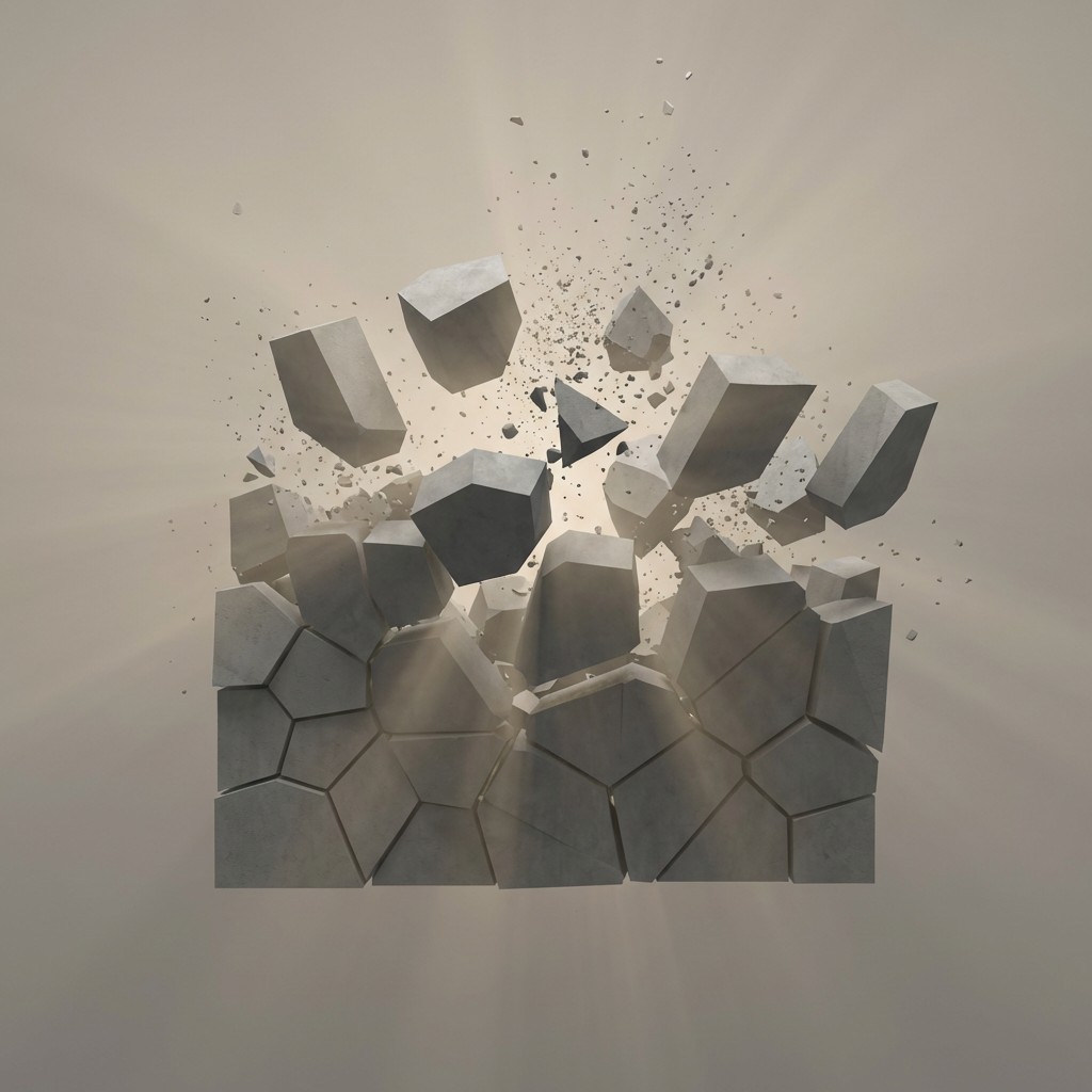 Free Breaking Concrete Transformation Image - 3d, Abstract, Geometric ...