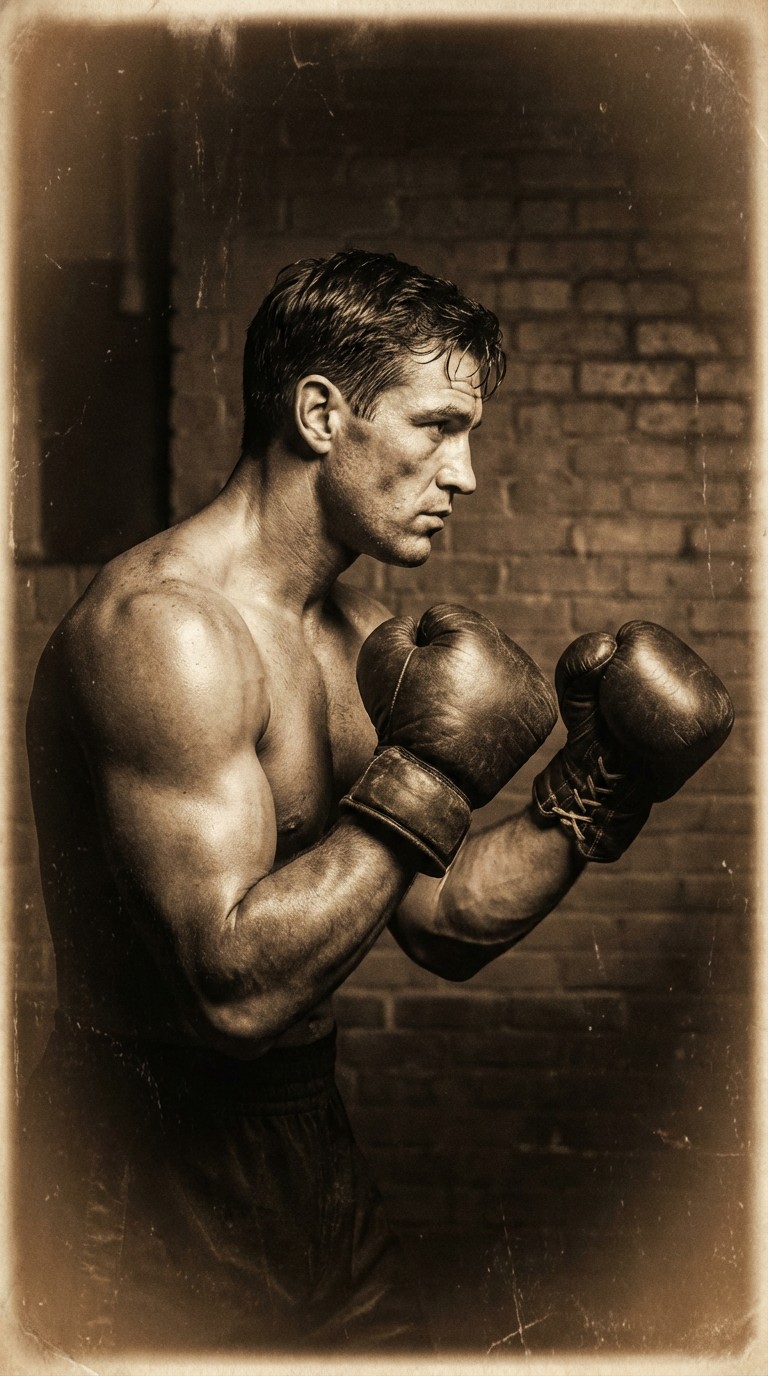 Free Golden Age Boxer Image - Boxer, Vintage, Sepia | Download at StockCake