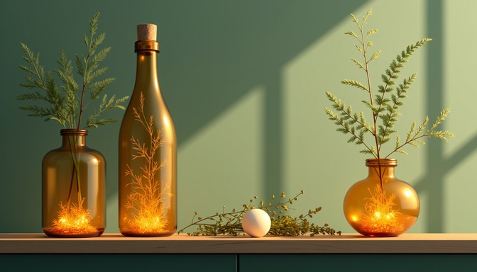 Free Glowing Amber Bottles Image - Amber, Bottles, Herbs | Download at ...