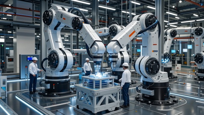 Humans Making Robots Free Robots Meet Humans Image - Robotics, Automation, Manufacturing ...