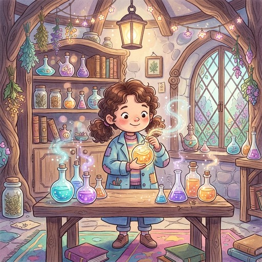 Free Magical Potion Laboratory Image - Illustration, Child, Scientist ...