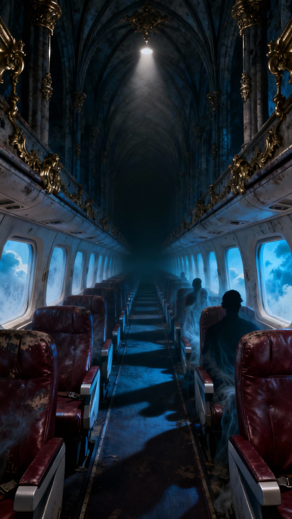 Spooky Flight Free Haunted Airplane Journey Photo - Airplane, Cabin, Gothic ...