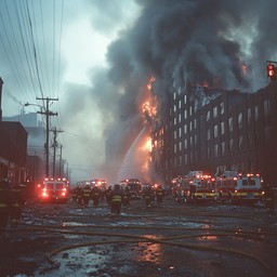 Insignificant Fire Free Intense Fire Scene Image - Fire, Emergency, Firefighters ...